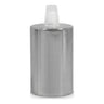 Cylindrisk E27-fatning i metal — Konisk plast / Krom