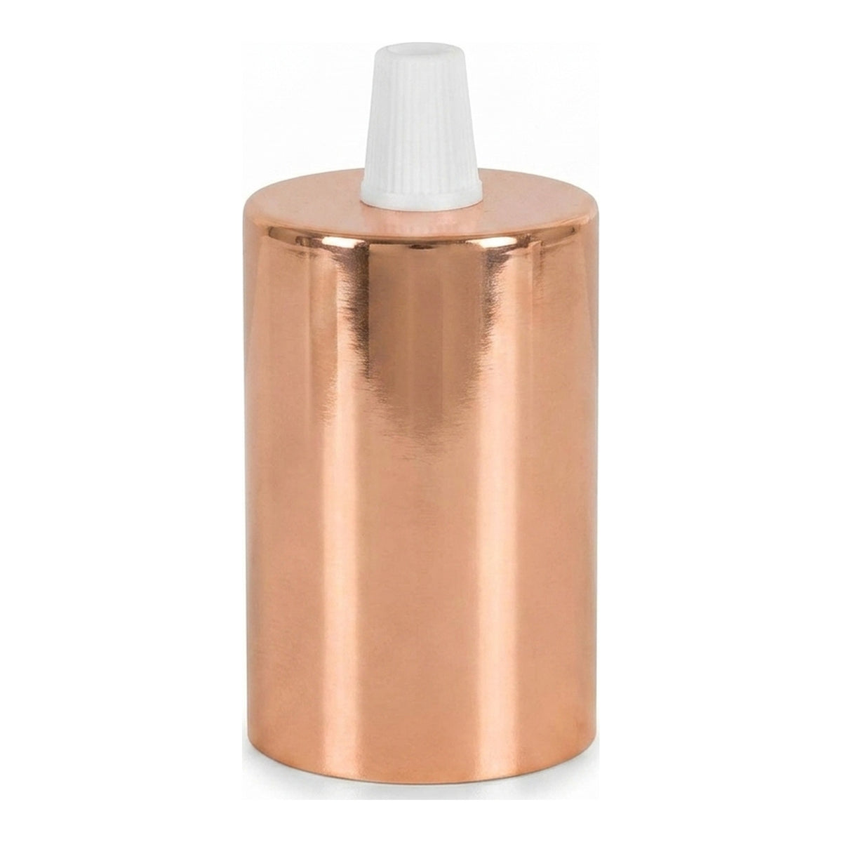 Cylindrisk E27-fatning i metal — Konisk plast / Kobber