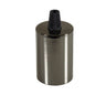 Cylindrisk E27-fatning i metal — Konisk plast / Sort perle