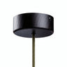 Lille cylindrisk roset i træ, Ø 88 mm — 1 centralt hul / Wengé-look