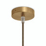 Lille cylindrisk roset i metal, Ø 83 mm — 1 centralt hul / Konisk termoplast / Satineret bronze