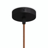 Lille cylindrisk roset i metal, Ø 83 mm — 1 centralt hul / Konisk termoplast / Sort