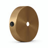 Lille cylindrisk roset i metal med afbryder, Ø 83 mm — Satineret bronze