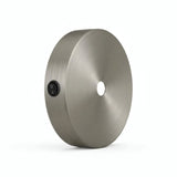 Lille cylindrisk roset i metal med afbryder, Ø 83 mm — Satineret titan