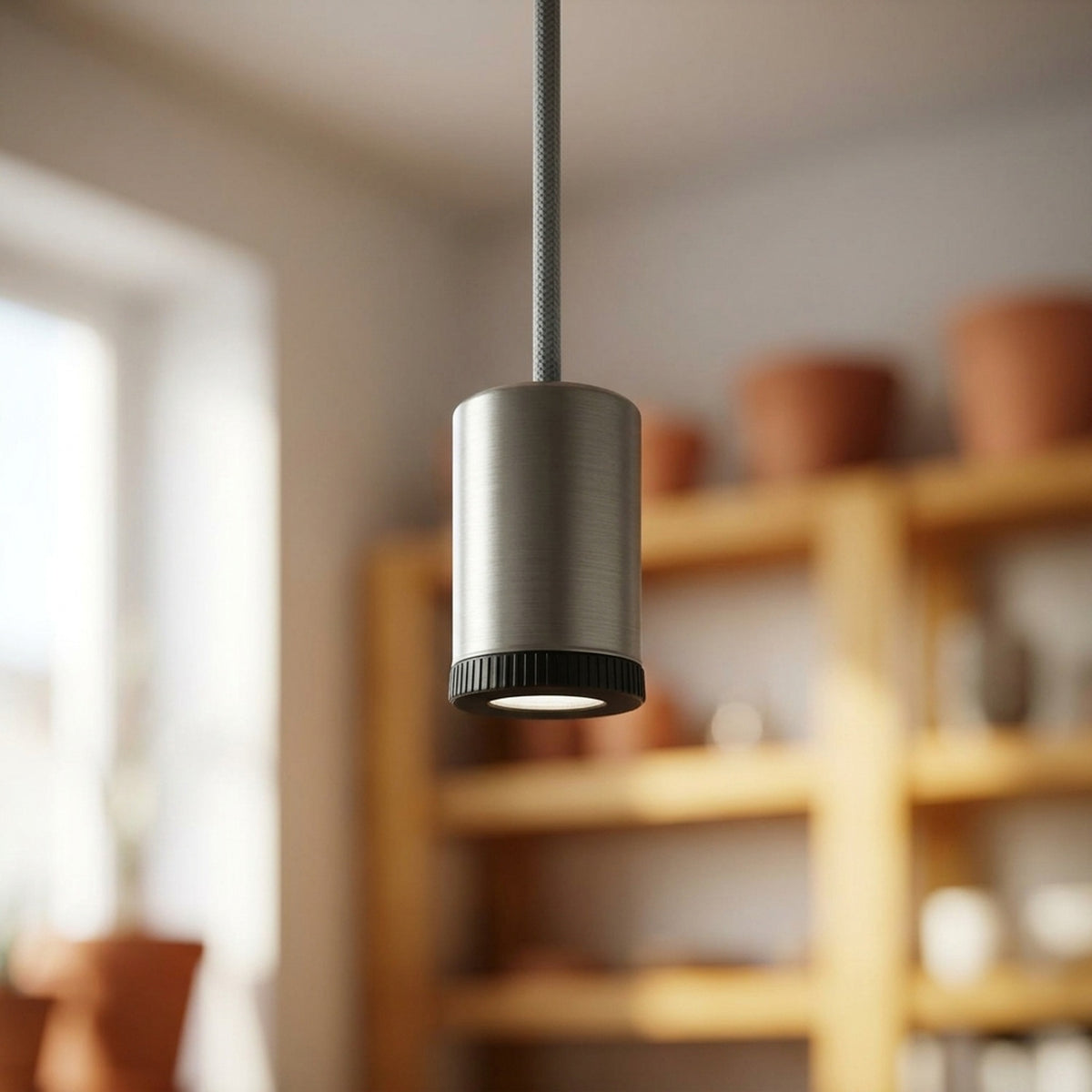 Mini LED-spot i metal til Mini GU10 — Satineret titan
