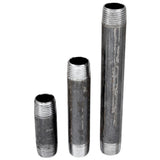 Destockage - Tube 1/2'' - Choix 2 - 15x21mm acier noir - fileté - tube acier noir fileté pour plomberie et déco - vue 2