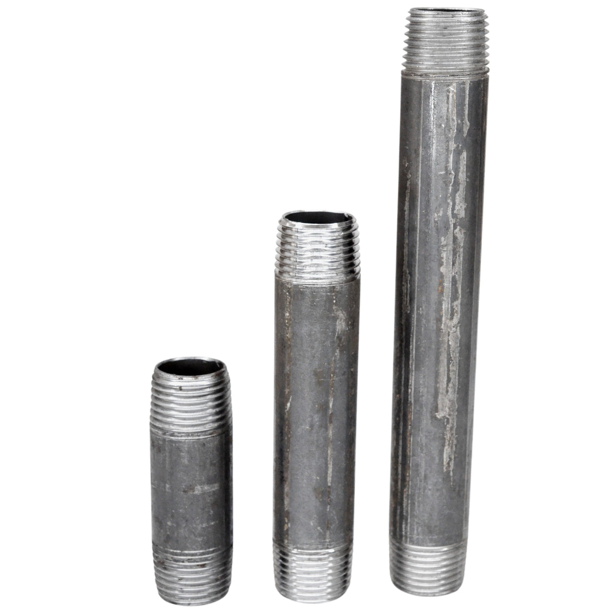 Destockage - Tube 1/2'' - Choix 2 - 15x21mm acier noir - fileté - tube acier noir fileté pour plomberie et déco
