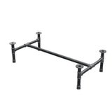 Stel til sofabord, H-form, støbejern og stål Ø 42 mm, 136 × 71 cm, højde 34 cm