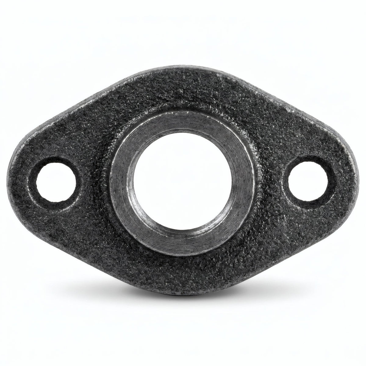 Platine noire ovale - photo produit fond blanc 7