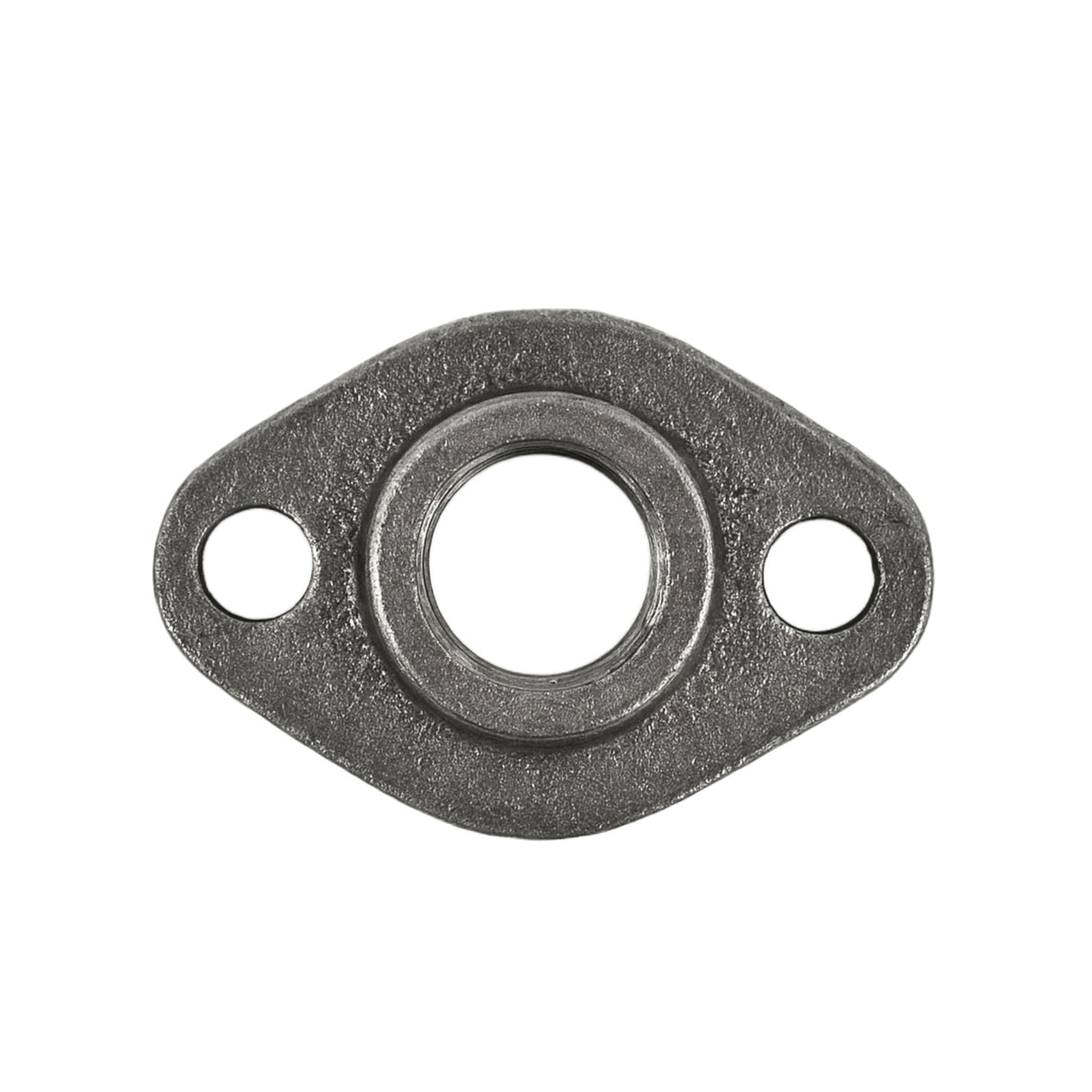 Platine noire ovale - platine ovale en fonte noire pour fixation