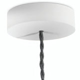 Rund roset i træ, Ø 120 mm — Hvid