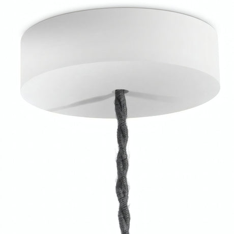 Rund roset i træ, Ø 120 mm — Hvid