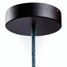 Rund roset i træ, Ø 120 mm — Wengé-look
