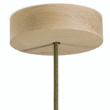 Rund roset i træ, Ø 120 mm — Natur