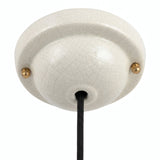 Roset i glaseret keramik — Ø 130 mm / Krakeleret