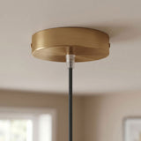 Cylindrisk roset i metal, Ø 120 mm — Konisk termoplast / Satineret bronze
