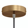Cylindrisk roset i metal, Ø 120 mm — Konisk termoplast / Satineret bronze