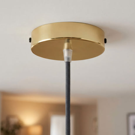 Cylindrisk roset i metal, Ø 120 mm — Konisk termoplast / Messing