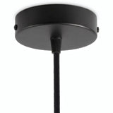 Cylindrisk roset i metal, Ø 120 mm — Konisk termoplast / Sort