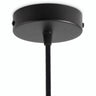 Cylindrisk roset i metal, Ø 120 mm — Konisk termoplast / Sort