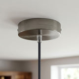 Cylindrisk roset i metal, Ø 120 mm — Konisk termoplast / Satineret titan