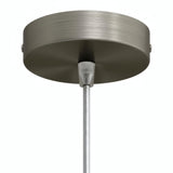 Cylindrisk roset i metal, Ø 120 mm — Konisk termoplast / Satineret titan