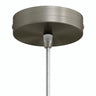 Cylindrisk roset i metal, Ø 120 mm — Konisk termoplast / Satineret titan
