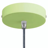 Cylindrisk roset i metal, Ø 120 mm — Konisk termoplast / Enggrøn