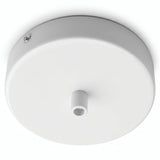 Cylindrisk roset i metal, Ø 120 mm — Cylindrisk metal / Blank hvid
