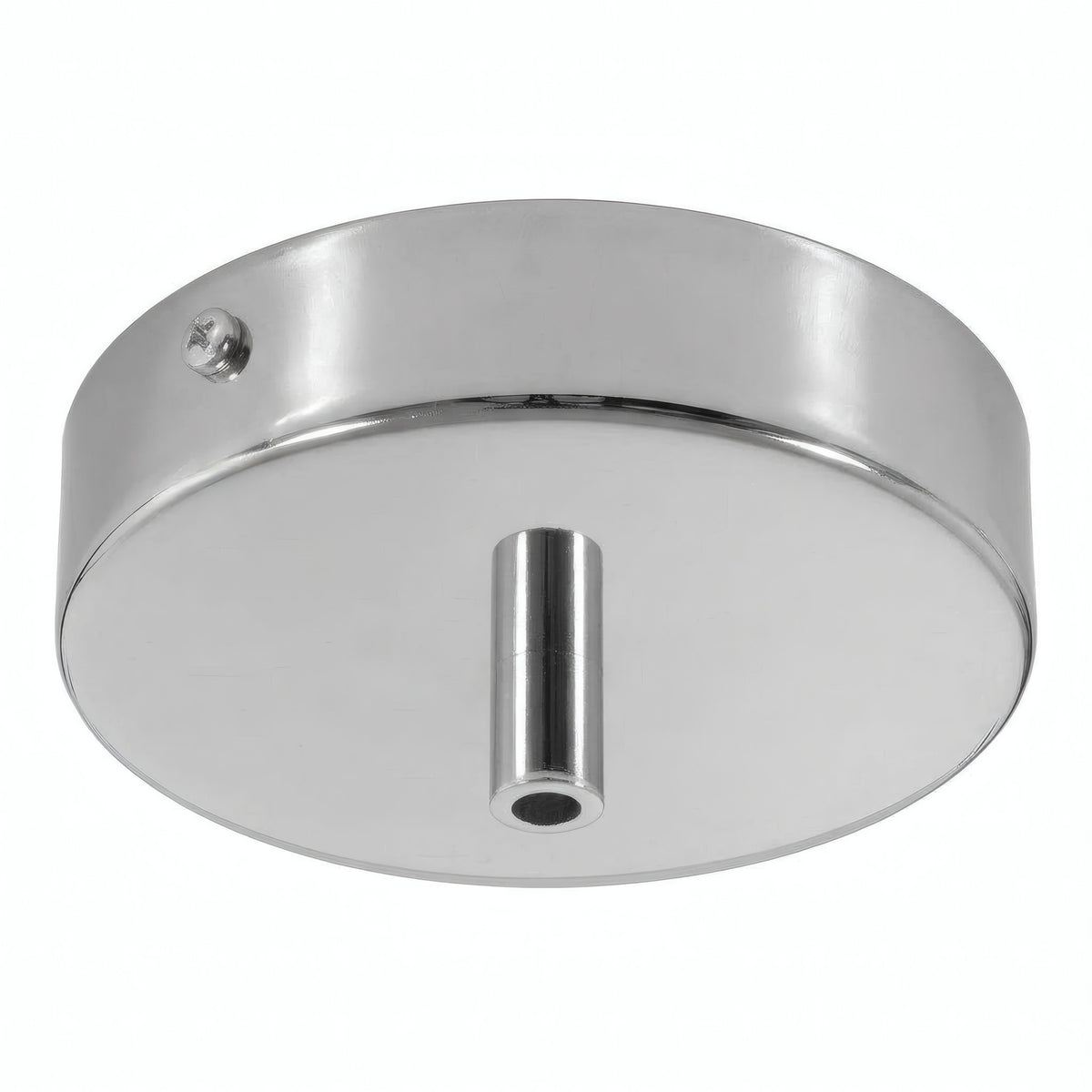 Cylindrisk roset i metal, Ø 120 mm — Cylindrisk metal / Krom