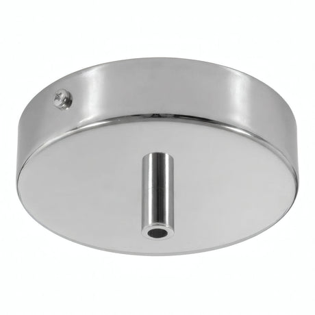 Cylindrisk roset i metal, Ø 120 mm — Cylindrisk metal / Krom