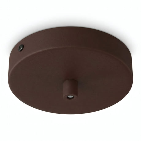Cylindrisk roset i metal, Ø 120 mm — Cylindrisk metal / Rust