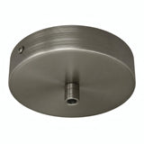 Cylindrisk roset i metal, Ø 120 mm — Cylindrisk metal / Satineret titan