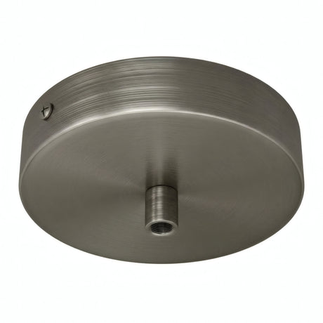 Cylindrisk roset i metal, Ø 120 mm — Cylindrisk metal / Satineret titan