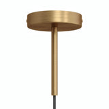 Cylindrisk roset i metal med aflastning på 15 cm — Satineret bronze