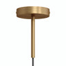 Cylindrisk roset i metal med aflastning på 15 cm — Satineret bronze