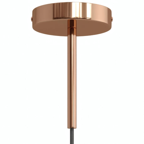 Cylindrisk roset i metal med aflastning på 15 cm — Kobber