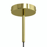 Cylindrisk roset i metal med aflastning på 15 cm — Messing