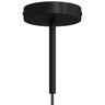 Cylindrisk roset i metal med aflastning på 15 cm — Sort