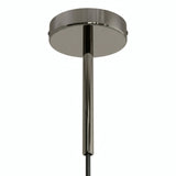 Cylindrisk roset i metal med aflastning på 15 cm — Sort perle