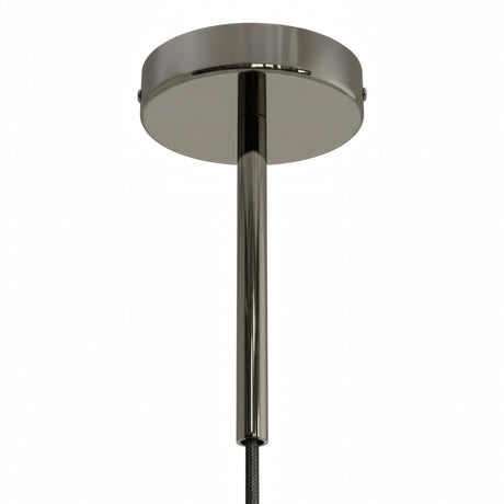 Cylindrisk roset i metal med aflastning på 15 cm — Sort perle