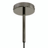 Cylindrisk roset i metal med aflastning på 15 cm — Sort perle