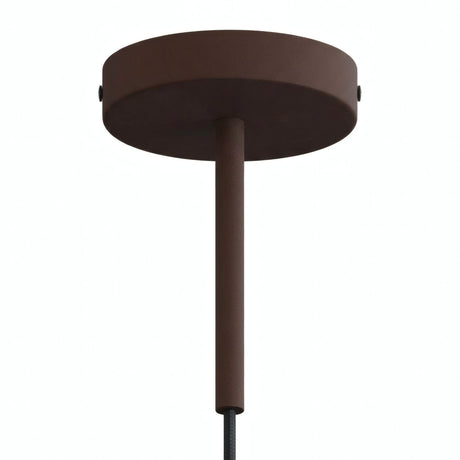 Cylindrisk roset i metal med aflastning på 15 cm — Rust