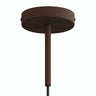 Cylindrisk roset i metal med aflastning på 15 cm — Rust