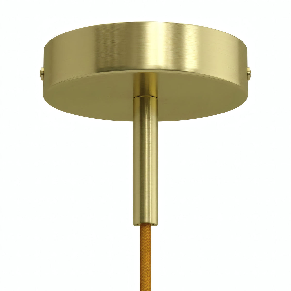 Cylindrisk roset i metal med aflastning på 7 cm — Messing