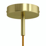 Cylindrisk roset i metal med aflastning på 7 cm — Messing