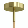 Cylindrisk roset i metal med aflastning på 7 cm — Messing