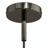 Cylindrisk roset i metal med aflastning på 7 cm — Sort perle