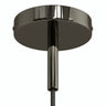 Cylindrisk roset i metal med aflastning på 7 cm — Sort perle
