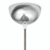 Halvkugleformet roset i metal, Ø 100 mm — Krom